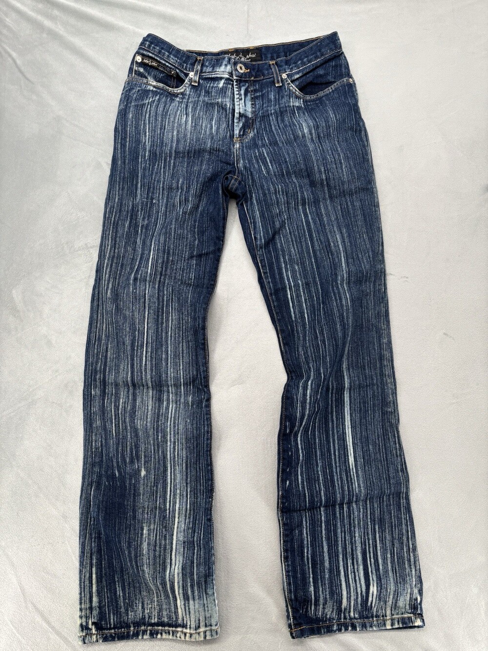 Vintage Y2K 2000's Streetwear Baby Phat Black Denim Straight Leg Jeans Size 13
